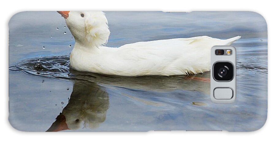 Ducks Galaxy Case featuring the photograph Floating Duck by Jewels Hamrick