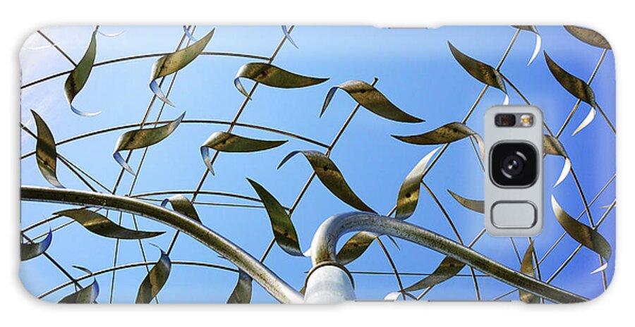 Sanmateo Galaxy Case featuring the photograph Flocks Wind Sculpture Detail by Erica Freeman