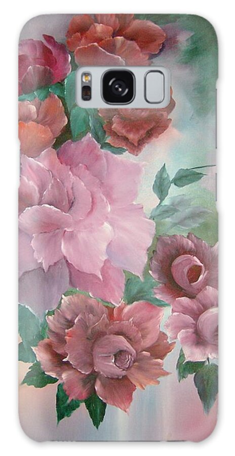 Flowers Galaxy Case featuring the painting Floral Splendor by Debra Campbell