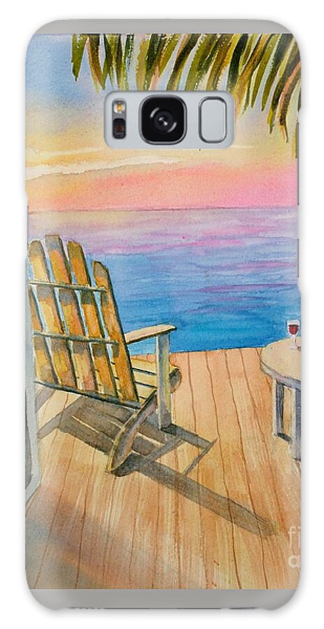 Florida Galaxy Case featuring the painting Florida Sunset by Petra Burgmann
