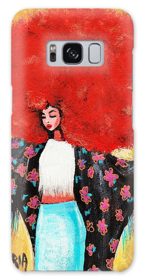 Artbyria Galaxy Case featuring the photograph Flower Girl by Artist RiA