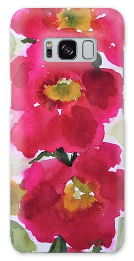 Poppies Galaxy Case featuring the painting Happiness Blooms by Bonny Butler