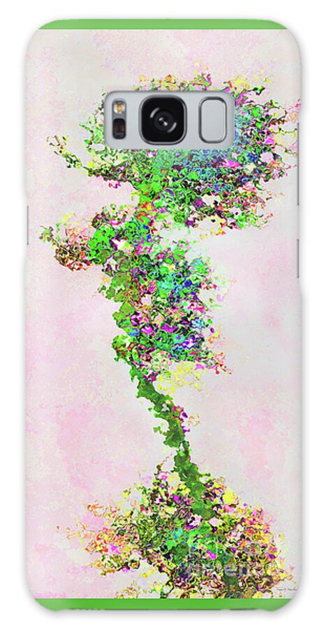  Galaxy Case featuring the mixed media Flowing Bonsai by Terril Heilman