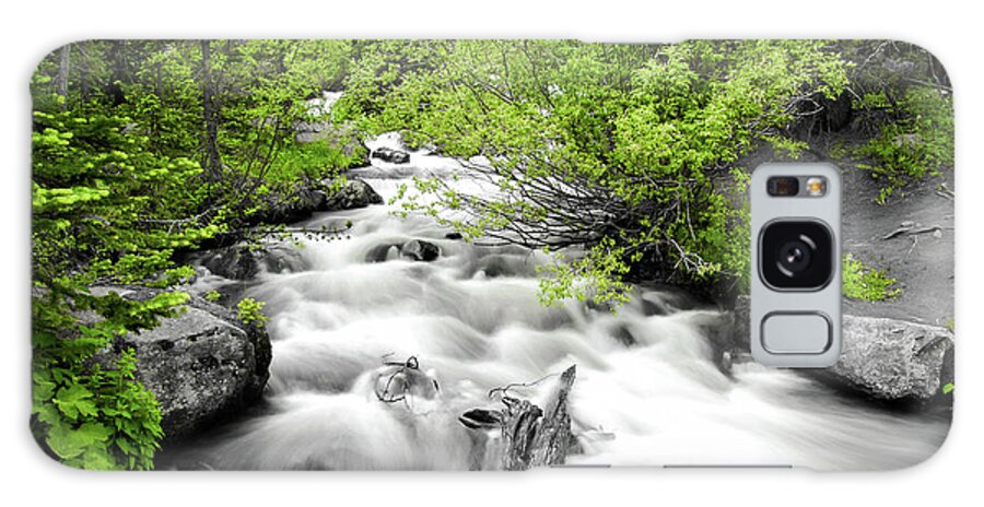 America Galaxy Case featuring the photograph Flowing River Nature Art - Two Tone Artwork by Gregory Ballos
