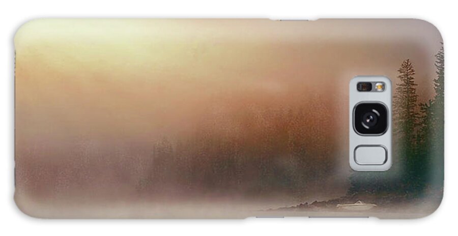 Digital Art Galaxy Case featuring the photograph Fog on the Lake by Debra Boucher