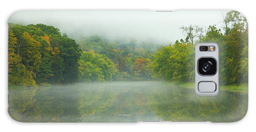 Autumn Galaxy Case featuring the photograph Foggy Reflections by Karol Livote