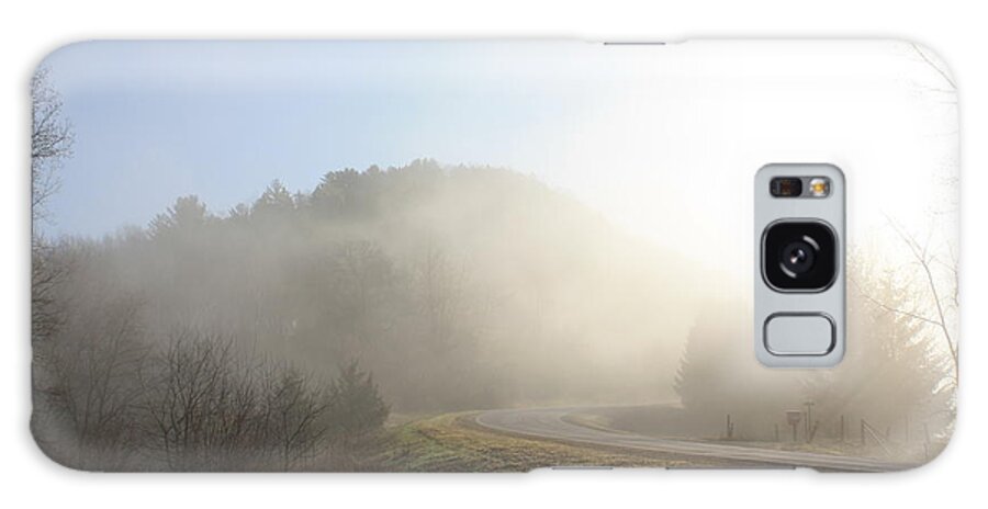 Misty Galaxy Case featuring the photograph Foggy Road by Inspired Arts