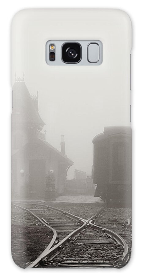 Foggy Station Galaxy Case featuring the photograph Foggy Station by Dark Whimsy