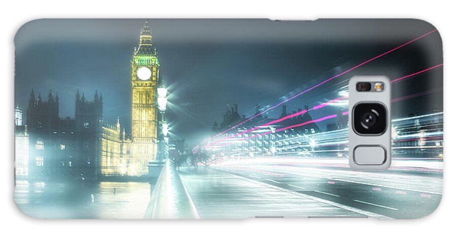 London Galaxy Case featuring the photograph Foggy Westminster Bridge by Martin Newman