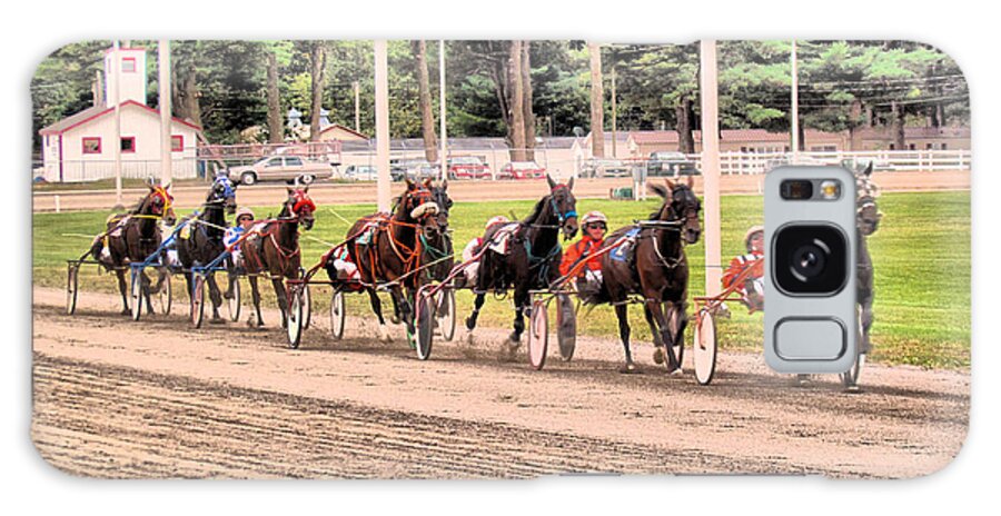 Harness Racing Galaxy Case featuring the photograph Follow The Leader by Elizabeth Dow