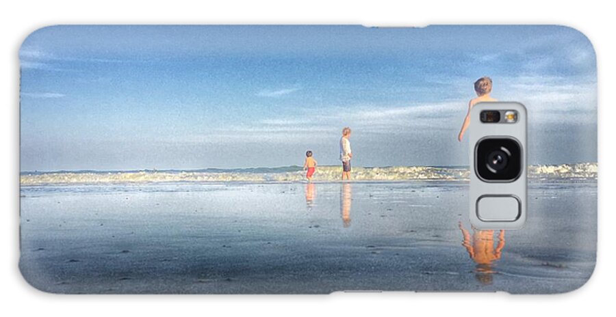 Folly Beach Galaxy S8 Case featuring the photograph Folly Beach Reflections by Pat Moore