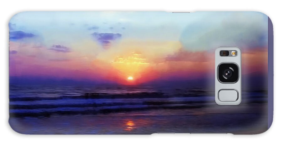 Folly Beach South Carolina Sunrise Galaxy Case featuring the photograph Folly Beach South Carolina Sunrise by Bellesouth Studio