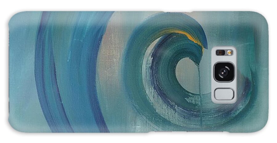 Half Circles Galaxy Case featuring the painting Forever by Kat McClure