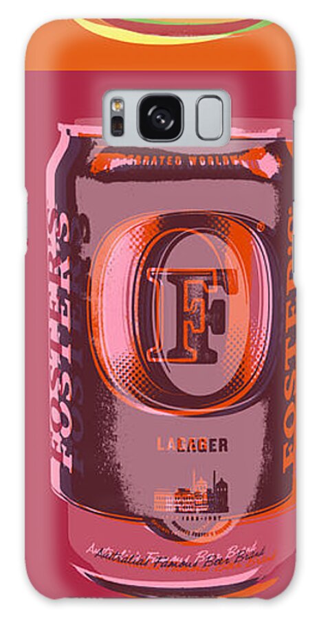 Foster Galaxy Case featuring the digital art Foster's lager Pop Art by Jean luc Comperat