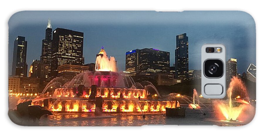 Chicago Galaxy Case featuring the photograph Fountain by Dennis Richardson