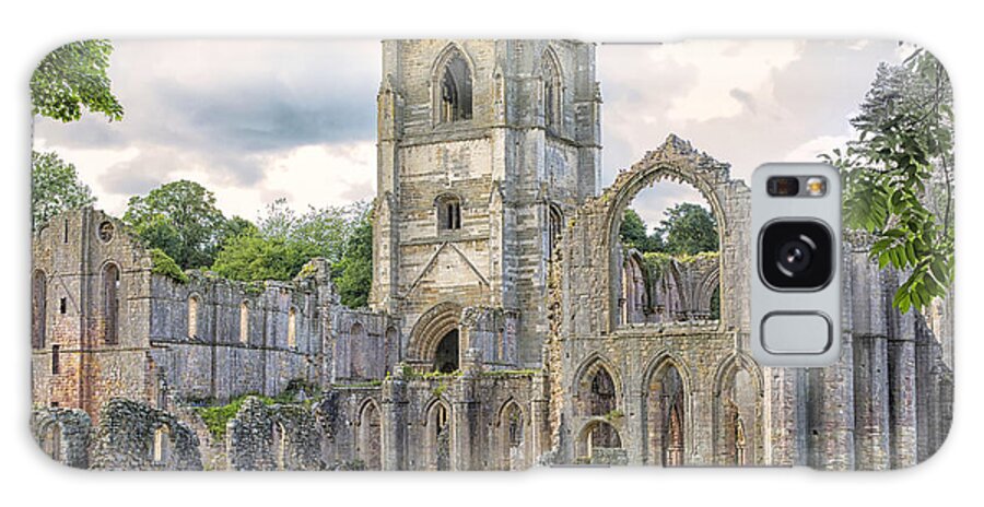 Abbey Galaxy Case featuring the photograph Fountains Abbey Yorkshire by Patricia Hofmeester