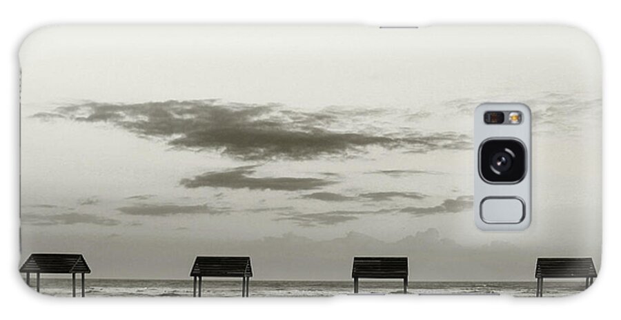Beach Galaxy Case featuring the photograph Four On the Beach by Sebastian Mathews Szewczyk