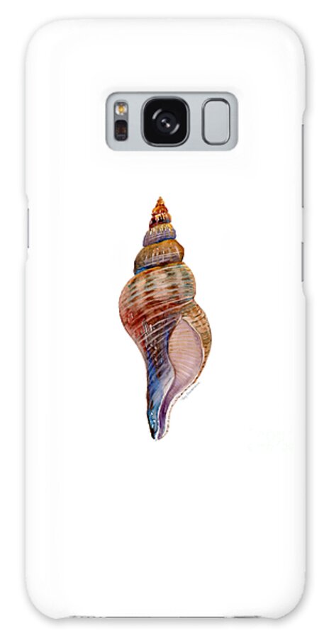 Conch Shell Painting Galaxy Case featuring the painting Fox Shell by Amy Kirkpatrick
