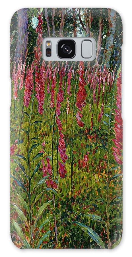 Foxgloves Galaxy Case featuring the painting Foxgloves, 1916 by Georges Lacombe