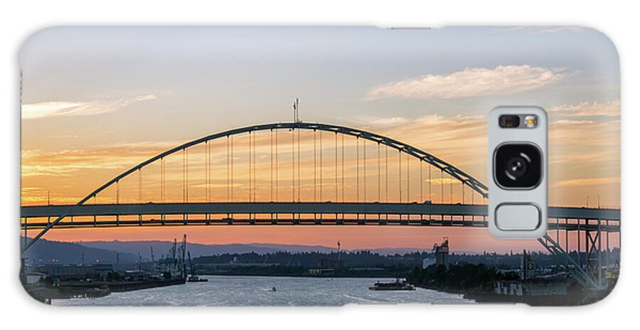 Portland Galaxy Case featuring the photograph Fremont Bridge at Sunset by Jess Kraft