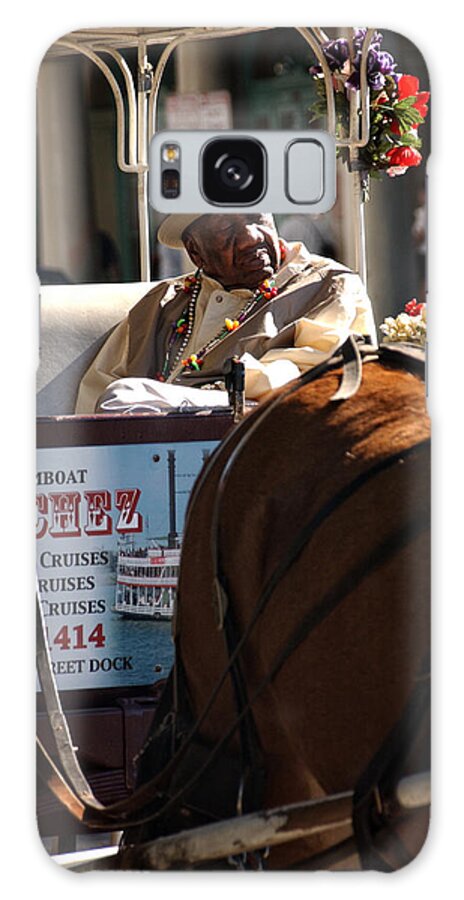 Carriage Galaxy S8 Case featuring the photograph French Quarter Carriage by Greg and Chrystal Mimbs