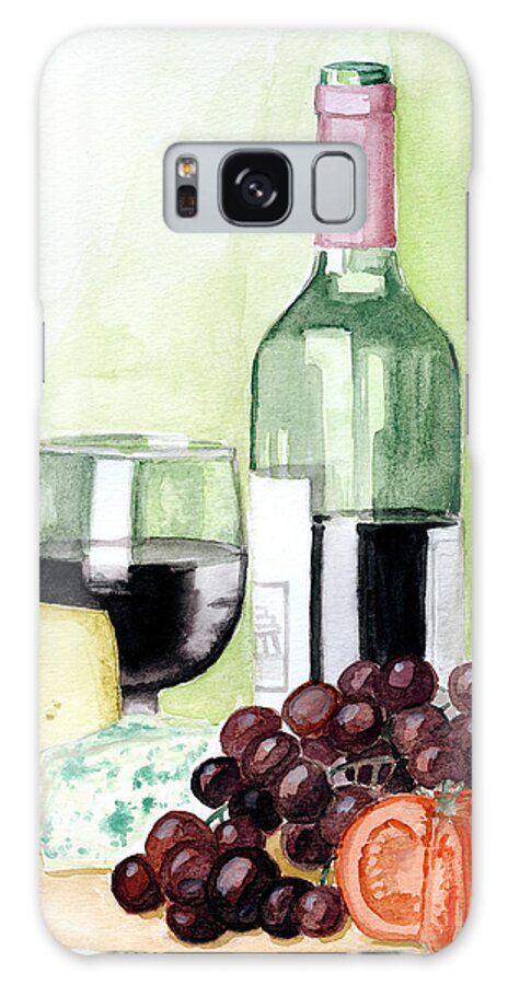 Wine Galaxy Case featuring the painting French tradition by Alban Dizdari