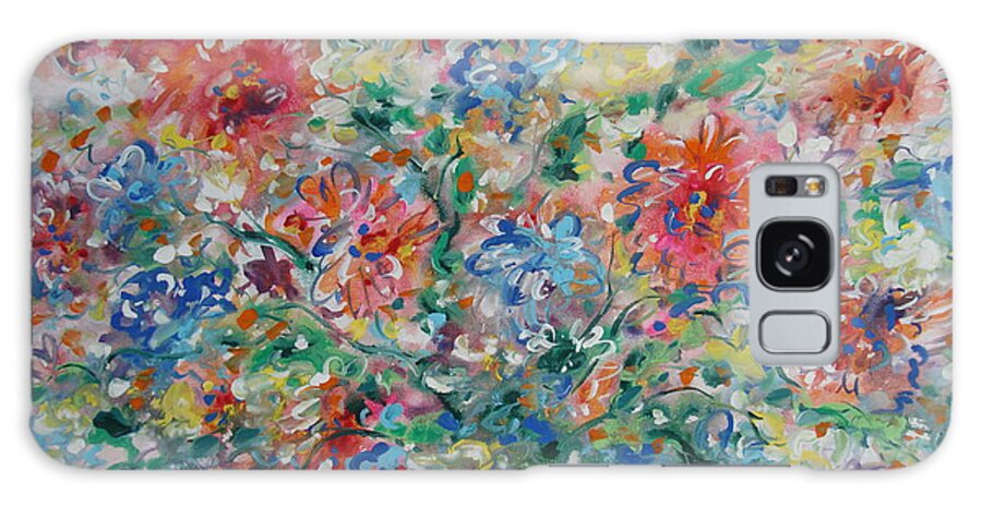 Flowers Galaxy Case featuring the painting Fresh Bouquet by Leonard Holland