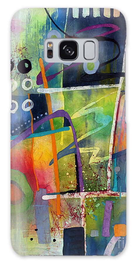 Abstract Galaxy Case featuring the painting Fresh Jazz by Hailey E Herrera