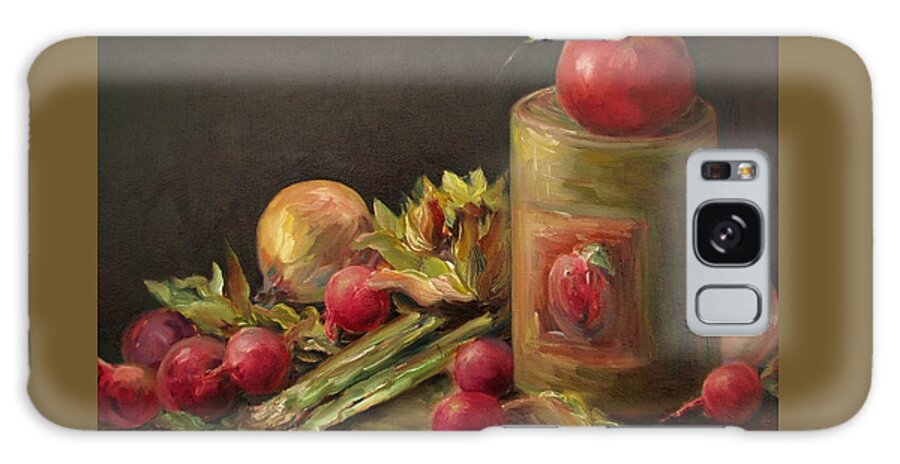 Still Life Galaxy Case featuring the painting Freshly Picked by Mary Wolf