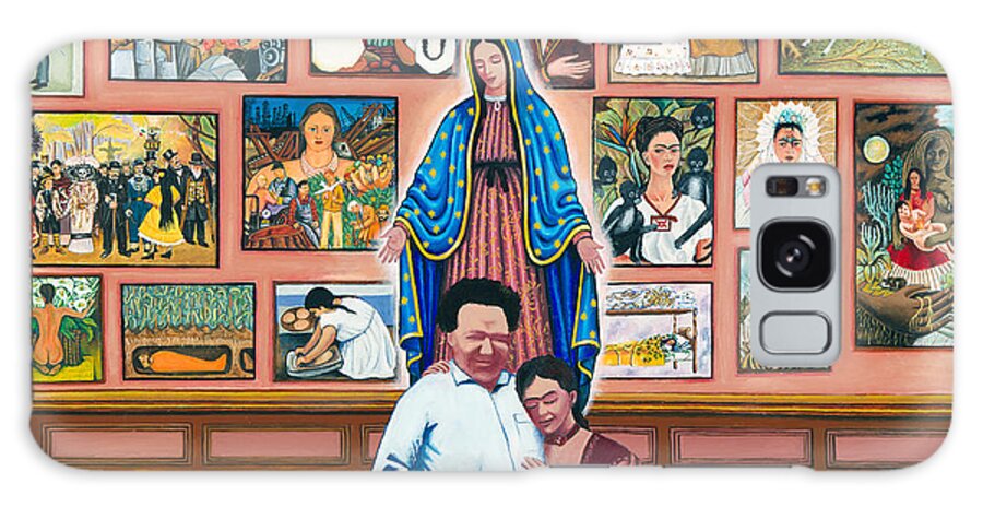 Virgin Of Guadalupe Galaxy Case featuring the painting Frida and Diego by James RODERICK