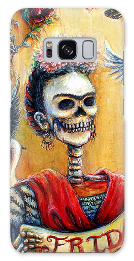 Frida Galaxy S8 Case featuring the painting Frida by Heather Calderon