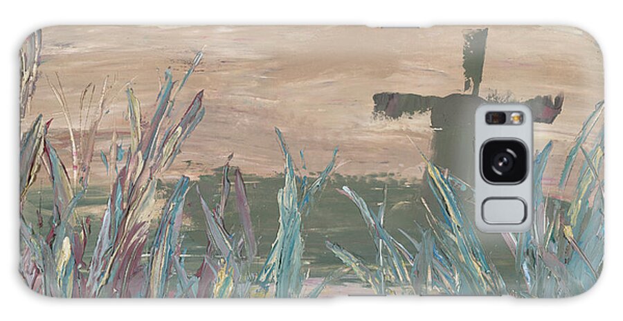 Windmill Galaxy Case featuring the painting Friesland Breeze by Ovidiu Ervin Gruia