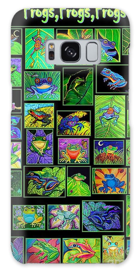 Frogs Galaxy Case featuring the digital art Frogs Poster by Nick Gustafson