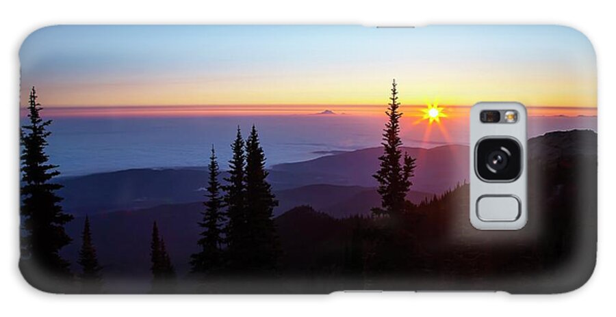 Landscape Galaxy Case featuring the photograph From An Olympic Mountain by Harriet Feagin