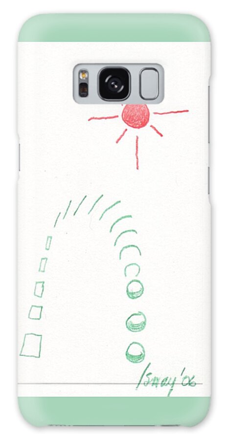 Square Galaxy Case featuring the drawing From Square to Sphere by Rod Ismay