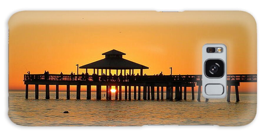 Paradise Galaxy S8 Case featuring the photograph Ft. Myers Pier by Sean Allen