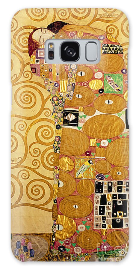 Fulfilment Galaxy Case featuring the painting Fulfilment Stoclet Frieze by Gustav Klimt