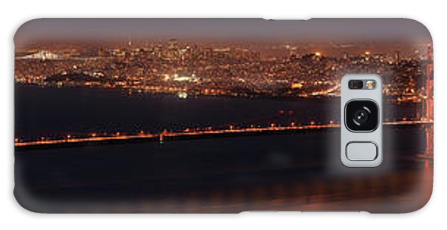 Golden Gate Bridge Galaxy Case featuring the photograph Full Moon Over San Francisco Bay by Adam Jewell