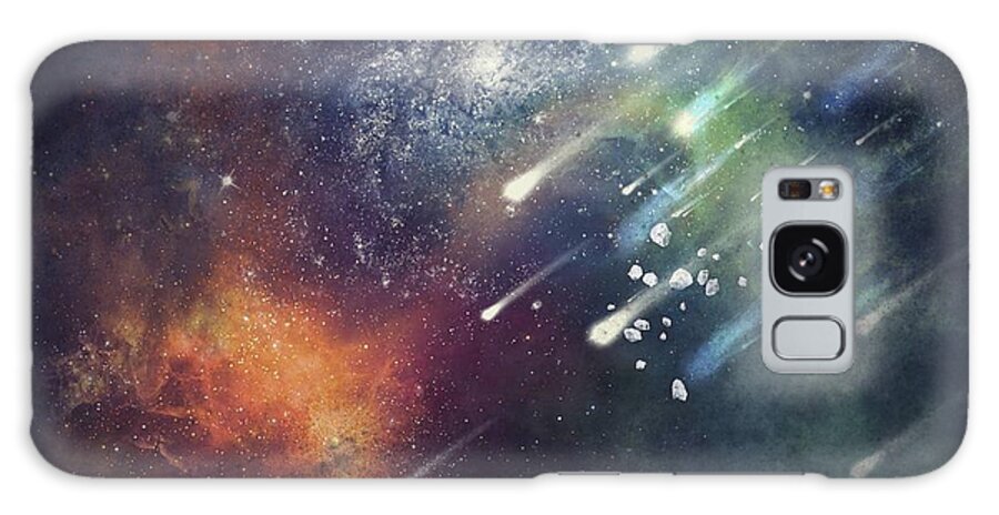 Zodiac Galaxy Case featuring the digital art Galaxy by Stanley Wong