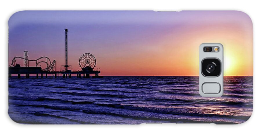 Galveston Galaxy Case featuring the photograph Galveston Sunrise by Judy Vincent