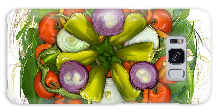 Food Galaxy Case featuring the photograph Garden Salad by Bruce Frank