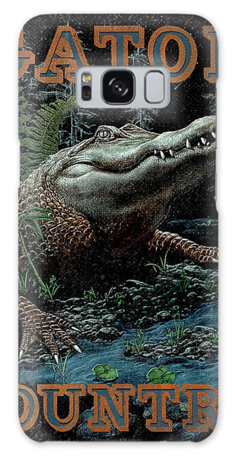 James Piazza Galaxy Case featuring the painting Gator Country by JQ Licensing