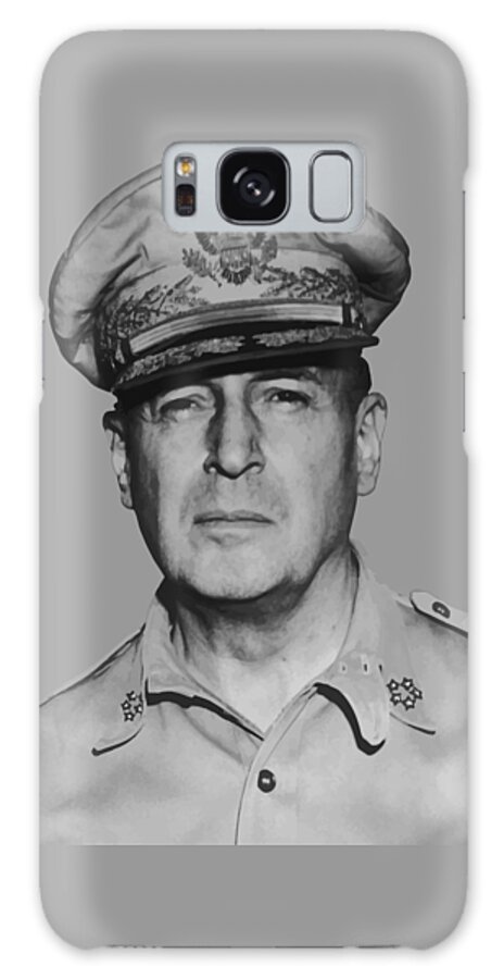 Douglas Macarthur Galaxy Case featuring the painting General Douglas MacArthur by War Is Hell Store