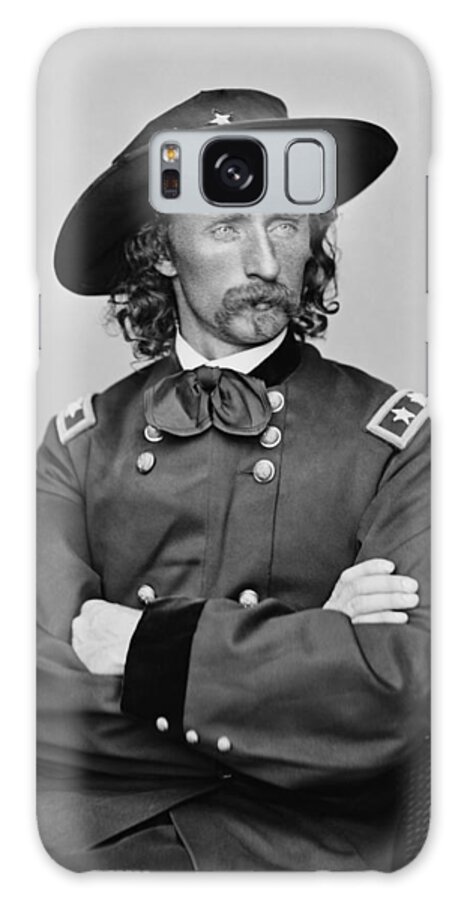 George Armstrong Custer Galaxy Case featuring the photograph General George Armstrong Custer by War Is Hell Store