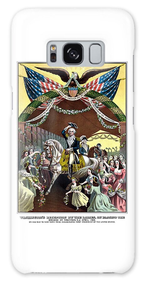 President Washington Galaxy Case featuring the painting General Washington's Reception At Trenton by War Is Hell Store