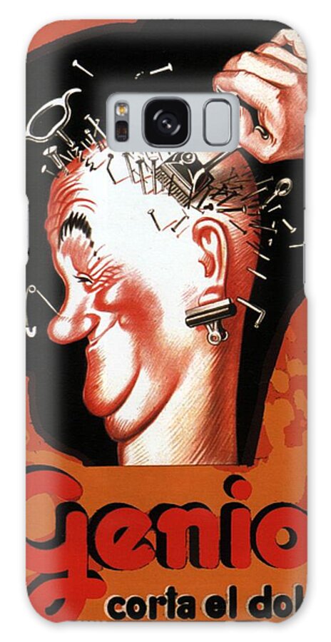 Geniol Galaxy Case featuring the mixed media Geniol Corta El Dolor - Pain Reduce Medicine - Painkiller - Vintage Advertising Poster by Studio Grafiikka
