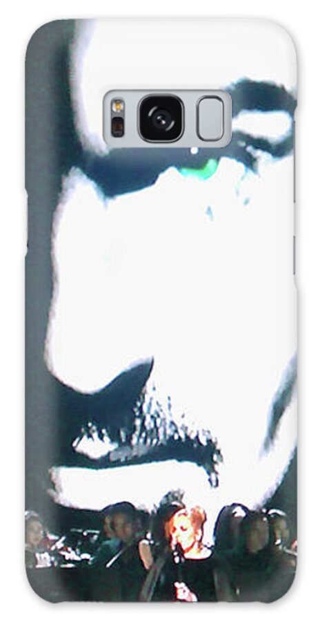 George Michael Galaxy Case featuring the photograph George Michael's Eye Appeal by Toni Hopper
