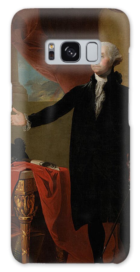 George Washington Galaxy Case featuring the painting George Washington Lansdowne Portrait by War Is Hell Store
