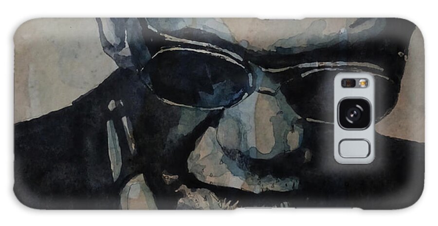 Ray Charles Galaxy Case featuring the painting Georgia On My Mind - Ray Charles by Paul Lovering