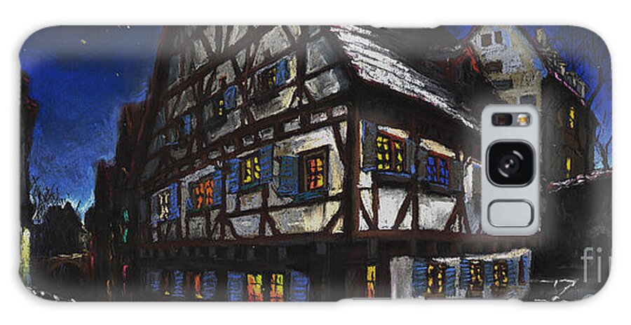 Pastel Galaxy Case featuring the painting Germany Ulm Fischer Viertel Schwor-Haus by Yuriy Shevchuk